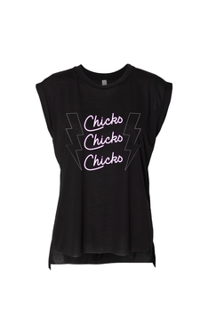 Chicks Rolled Cuff Tee