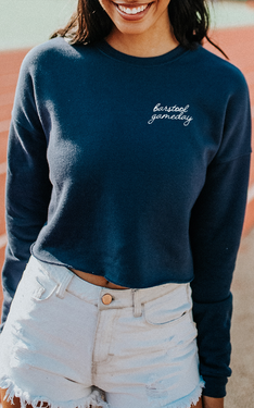 Barstool Gameday Cropped Sweatshirt