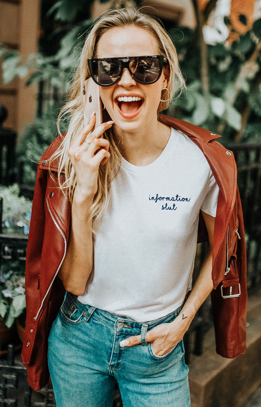 Information Slut Cropped Tee