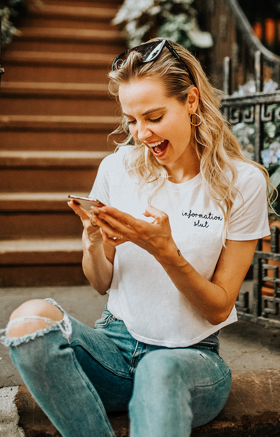 Information Slut Cropped Tee