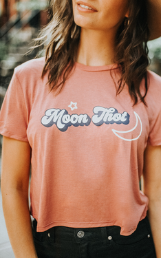 Moon Thot Cropped Tee