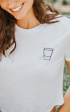 Tequila Lime Cropped Tee